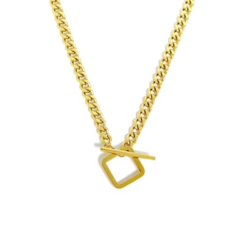 Klobige Kette mit Verschluss für Damen, schlichter Modeschmuck, Accessoires, stilvolle Halskette für den täglichen Gebrauch von AEQEHVC