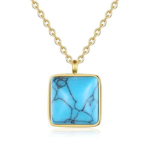 Luxuriöser Damenschmuck, quadratischer Anhänger, Halskette, Mädchen, Dekoration, schön, vielseitig, kann mit jedem Stil getragen werden Luxuriöser Damenschmuck, quadratischer Anhänger, Halskette, Mädchen, Dekoration, schön, vielseitig, kann mit jedem Stil getragen werden von AEQEHVC
