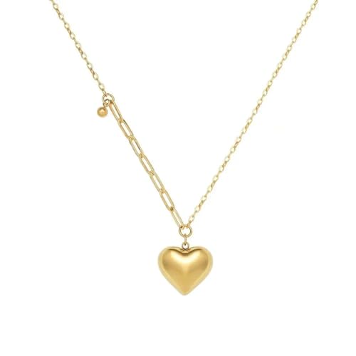 Modischer, exquisiter herzförmiger Liebesanhänger, schicke Halskette, Damen-Charm-Schmuck für den täglichen Gebrauch von AEQEHVC