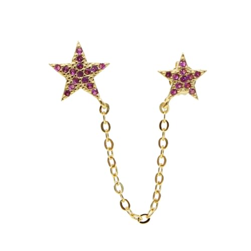 Ohrringe Ohrstecker Damen Schmuck Earrings Bohemian Starfish Stud Earrings For Women 2 Hole Chain Red Green Bl Ohrringe Ohrstecker Damen Schmuck Earrings Bohemian Starfish Stud Earrings For Women 2 Hole Chain Red Green Bl von AEQEHVC