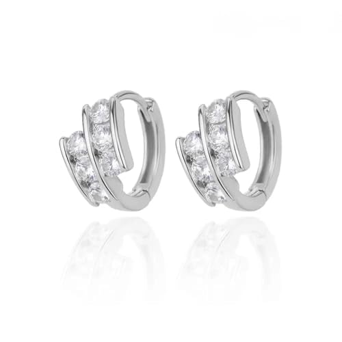 Ohrringe Ohrstecker Damenschmuck Schmuck Damen Dreieck Mädchen Luxus Pierced Hoop Trend Hochzeit ästhetisch weiblich, Einstellbar, Acryl von AEQEHVC