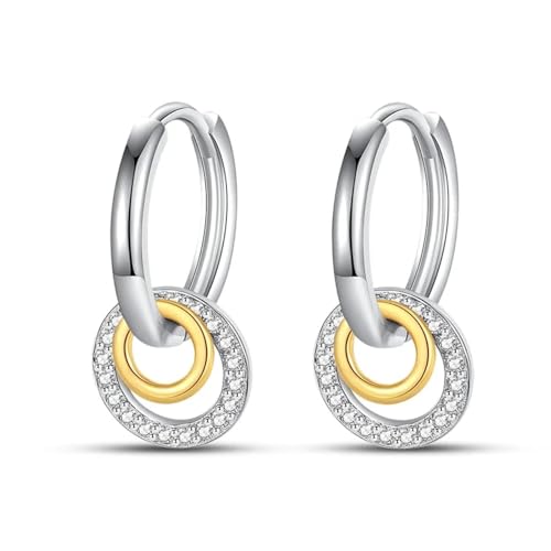 Ohrringe für Damen, Schmuck, Modeschmuck, 925, zweifarbig, für Accessoires, zeigen Sie Ihre Schönheit, vielseitig, exquisit, Einstellbar, Acryl von AEQEHVC