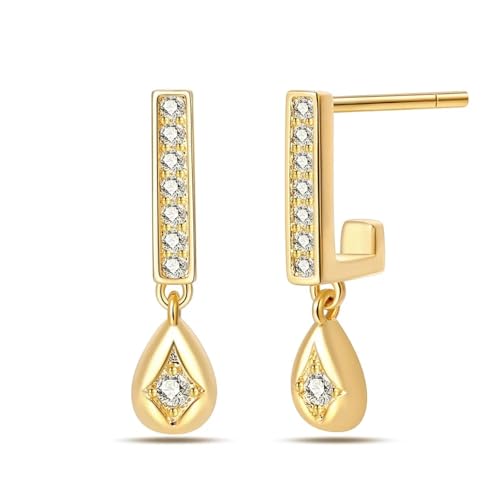 Ohrringe für Damen, Schmuck, schillernd, quadratisch, 925, für Datumsaccessoires Ohrringe für Damen, Schmuck, schillernd, quadratisch, 925, für Datumsaccessoires von AEQEHVC
