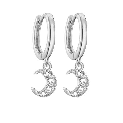 Ohrstecker, Damenschmuck, Schmuck, Mond-Stern, herzförmiger Anhänger für Frauen, zeigen Sie Ihre Schönheit, vielseitig, modisch und exquisit, Einstellbar, Acryl von AEQEHVC