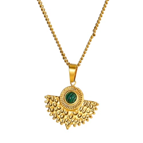 Vintage-Fan-Halskette für Damen, kubanische Kette, Party-Schmuck, modisch für den täglichen Gebrauch von AEQEHVC