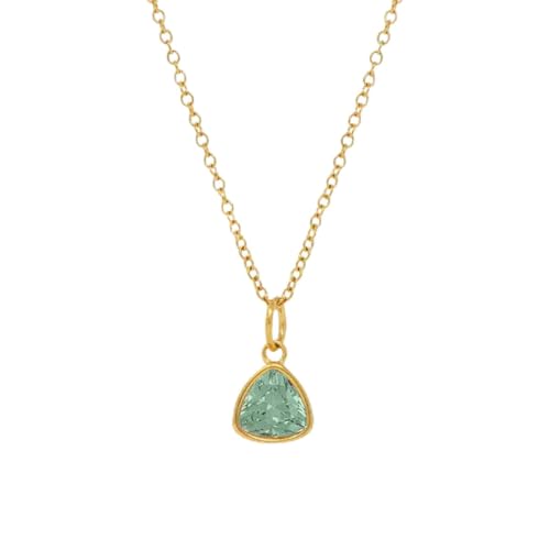 Zarter Anhänger, bunte Halskette für Damen, junge Mädchen, Party-Schmuck, stapelbar, exquisit, vielseitig, Einstellbar, Zirkonia von AEQEHVC