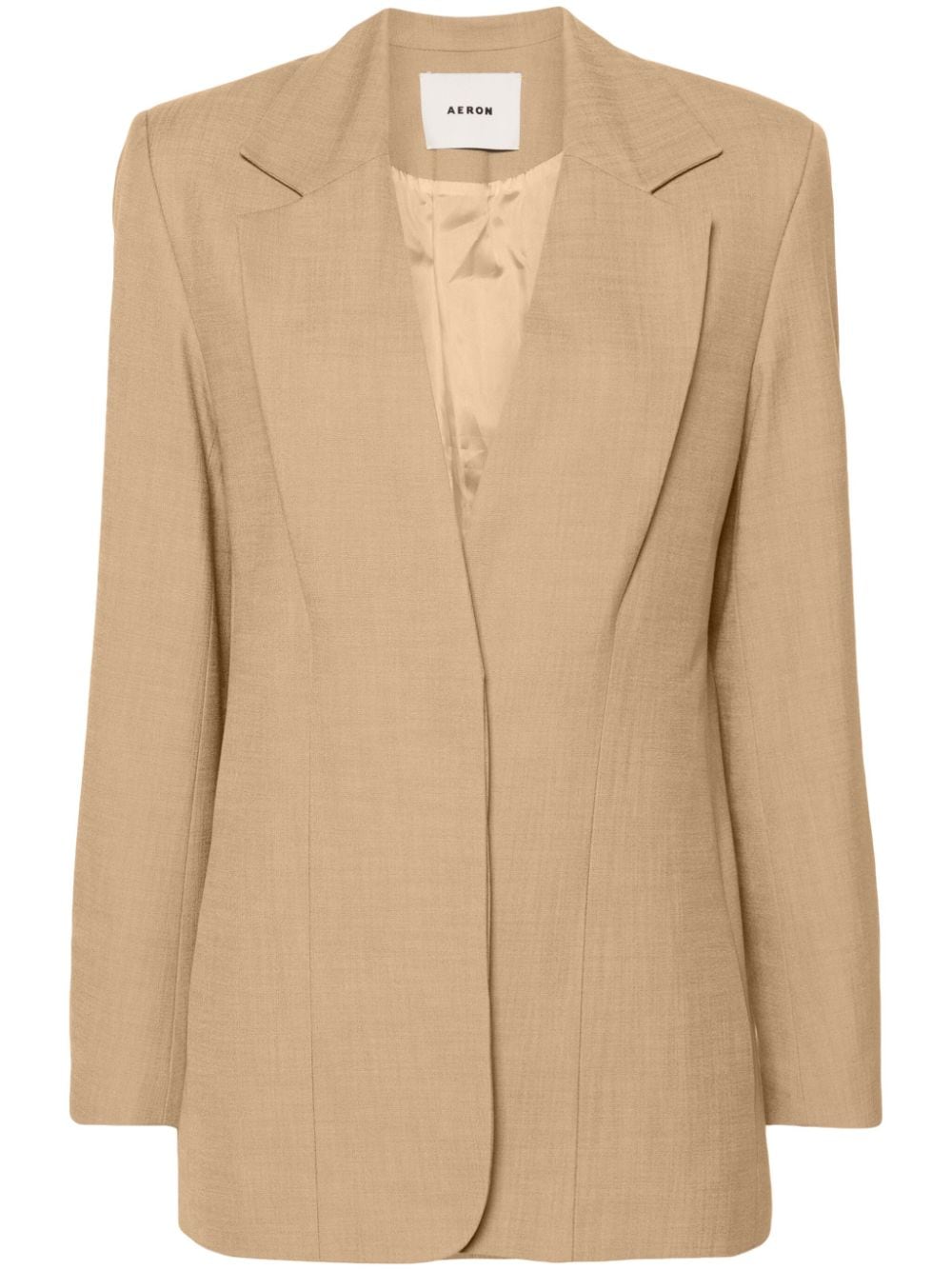 AERON Flambe Blazer mit fallendem Revers - Nude von AERON