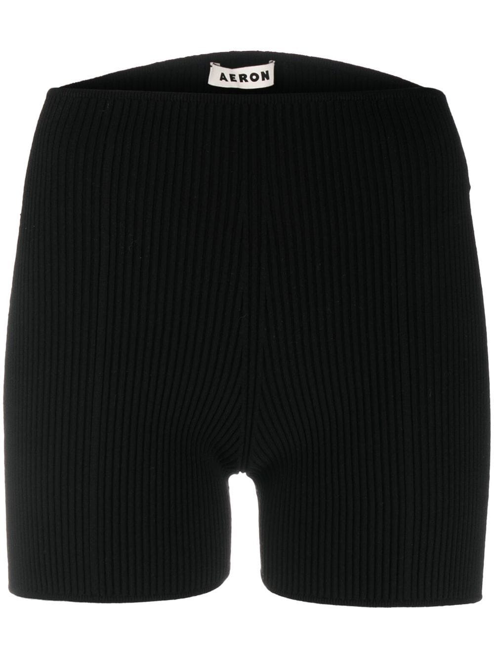 AERON Gerippte Shorts - Schwarz von AERON