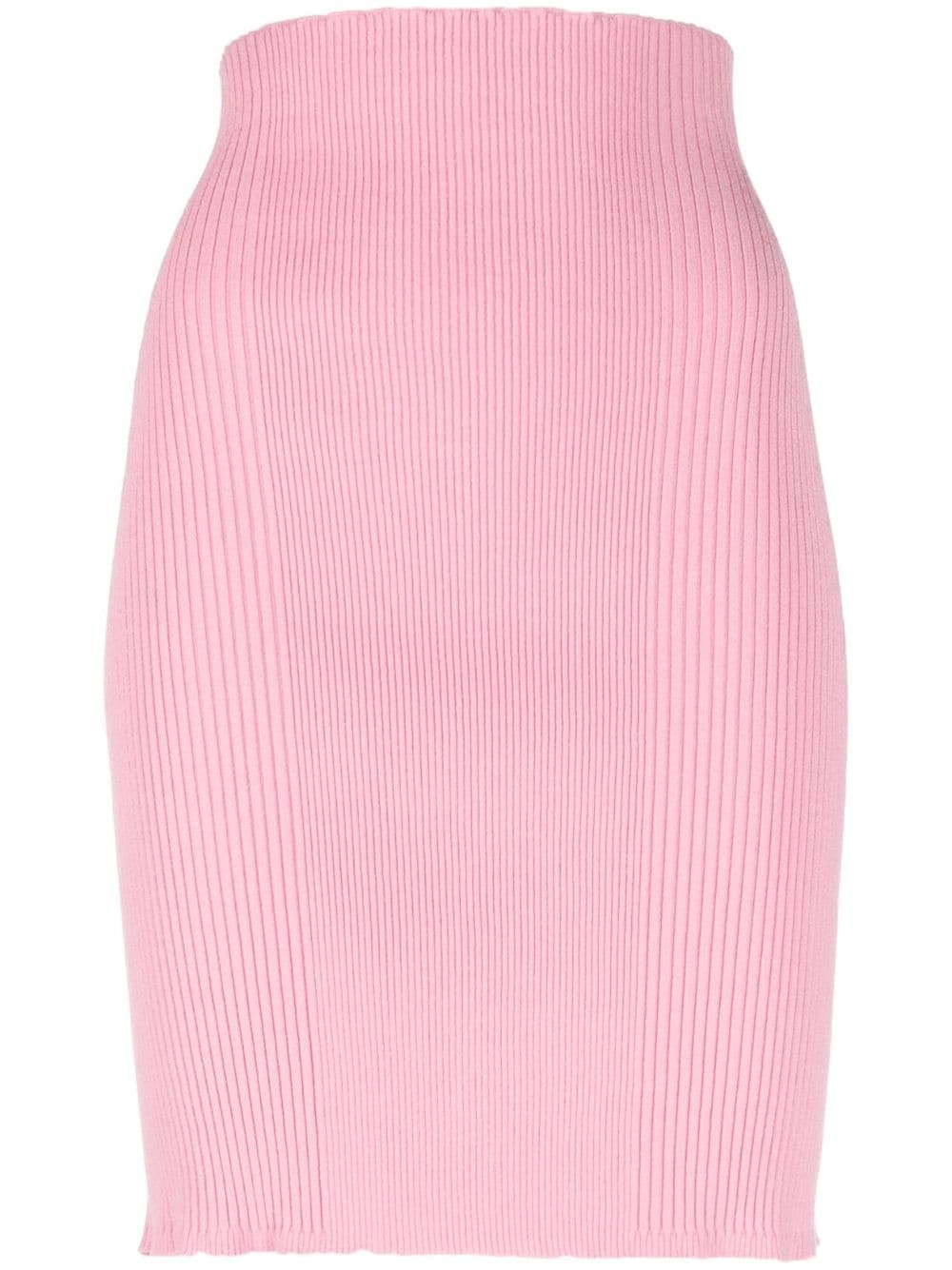 AERON Minirock aus geripptem Strick - Rosa von AERON