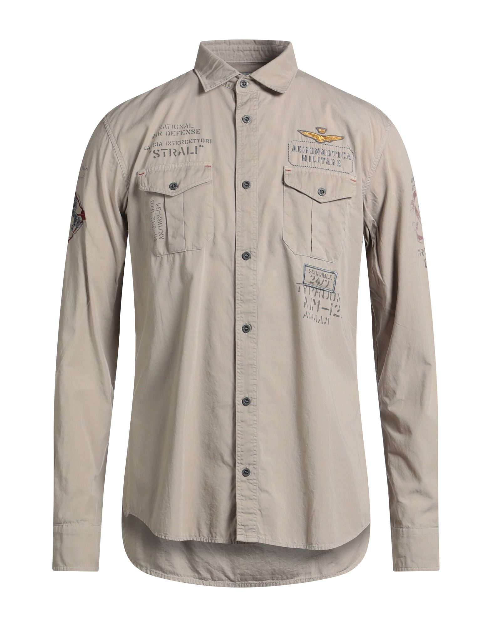 AERONAUTICA MILITARE Hemd Herren Beige von AERONAUTICA MILITARE