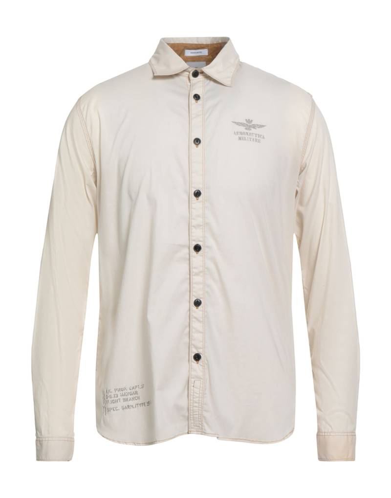 AERONAUTICA MILITARE Hemd Herren Beige AERONAUTICA MILITARE Hemd Herren Beige von AERONAUTICA MILITARE