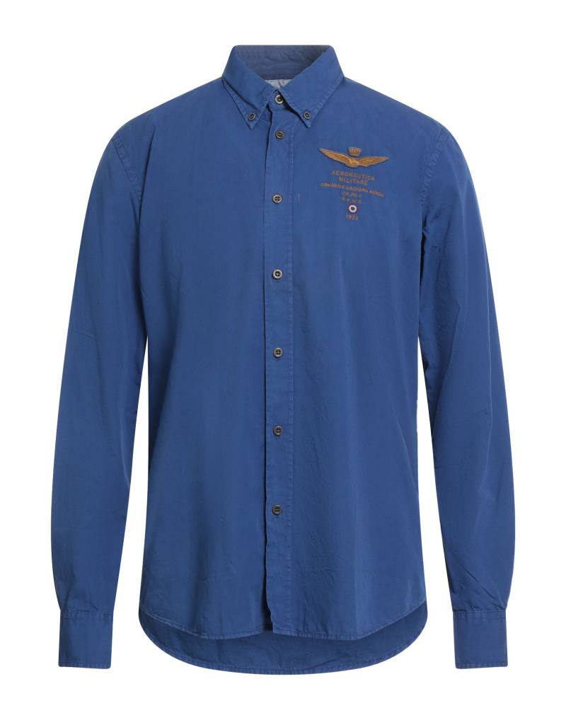AERONAUTICA MILITARE Hemd Herren Blau von AERONAUTICA MILITARE