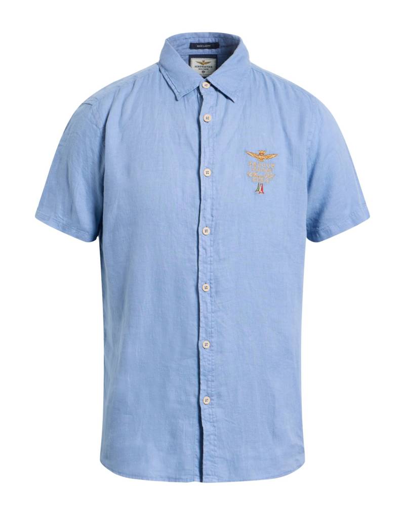 AERONAUTICA MILITARE Hemd Herren Blau von AERONAUTICA MILITARE