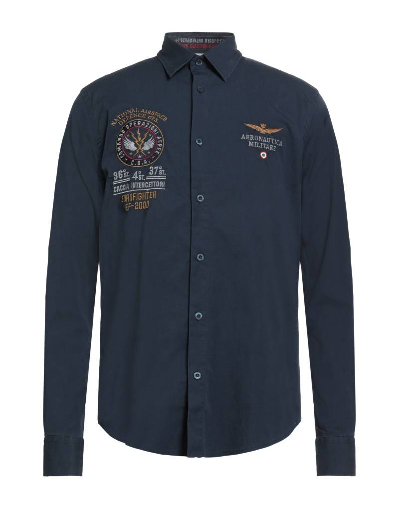 AERONAUTICA MILITARE Hemd Herren Marineblau AERONAUTICA MILITARE Hemd Herren Marineblau von AERONAUTICA MILITARE