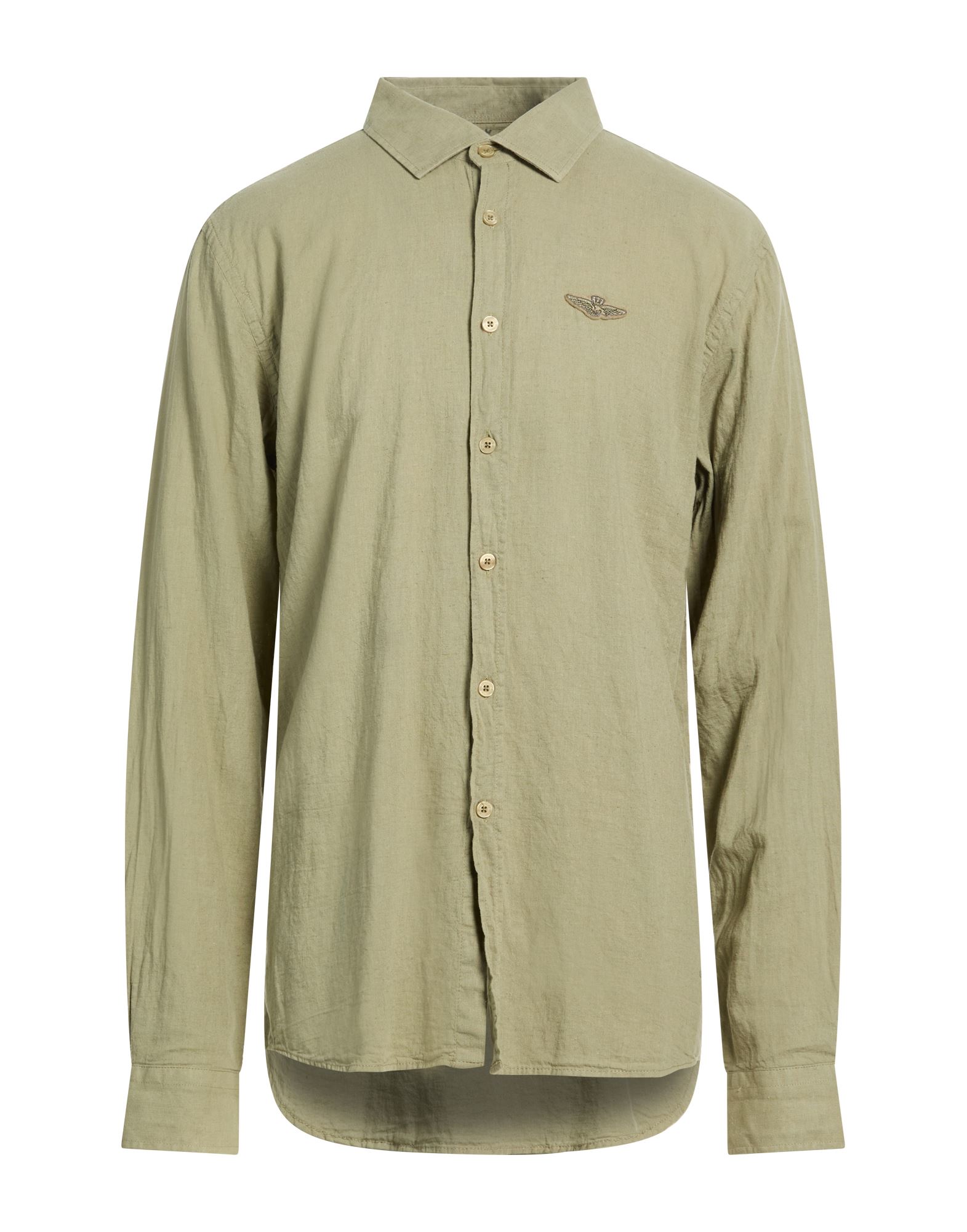 AERONAUTICA MILITARE Hemd Herren Militärgrün von AERONAUTICA MILITARE