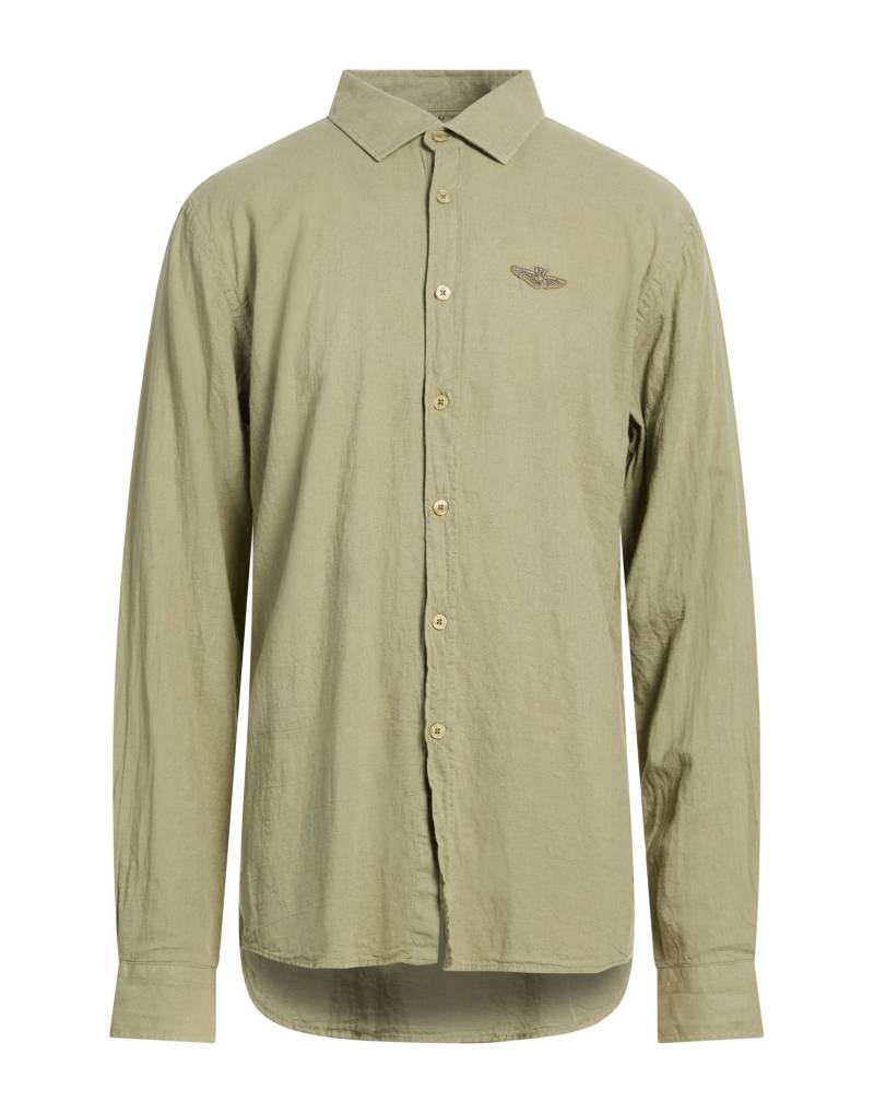 AERONAUTICA MILITARE Hemd Herren Militärgrün von AERONAUTICA MILITARE