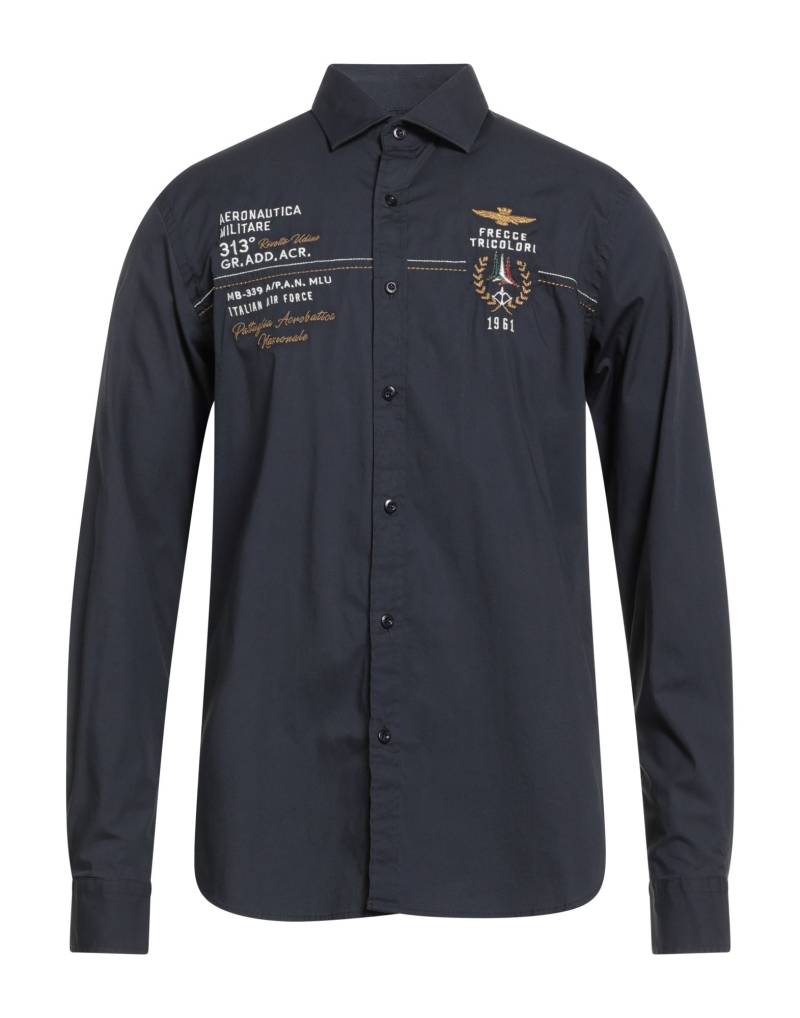 AERONAUTICA MILITARE Hemd Herren Nachtblau von AERONAUTICA MILITARE