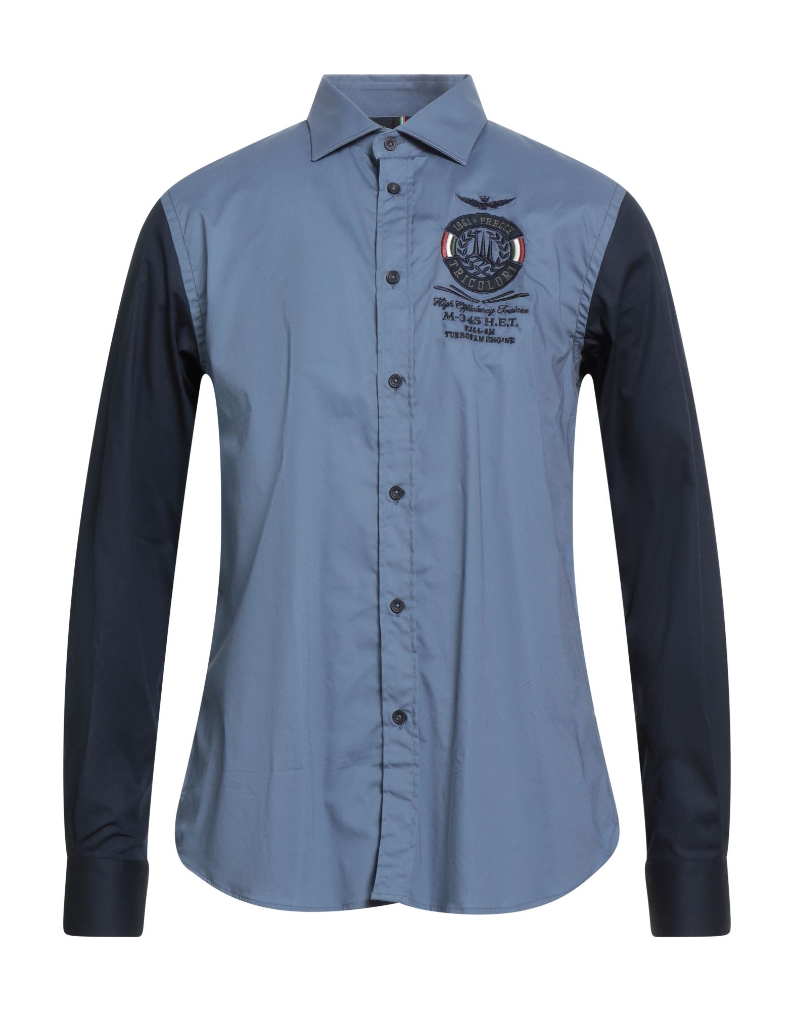 AERONAUTICA MILITARE Hemd Herren Taubenblau von AERONAUTICA MILITARE
