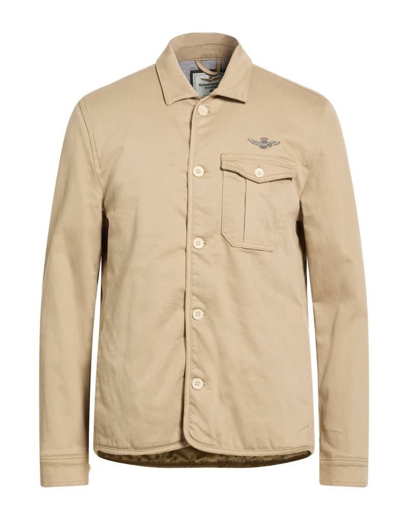 AERONAUTICA MILITARE Jacke & Anorak Herren Beige von AERONAUTICA MILITARE