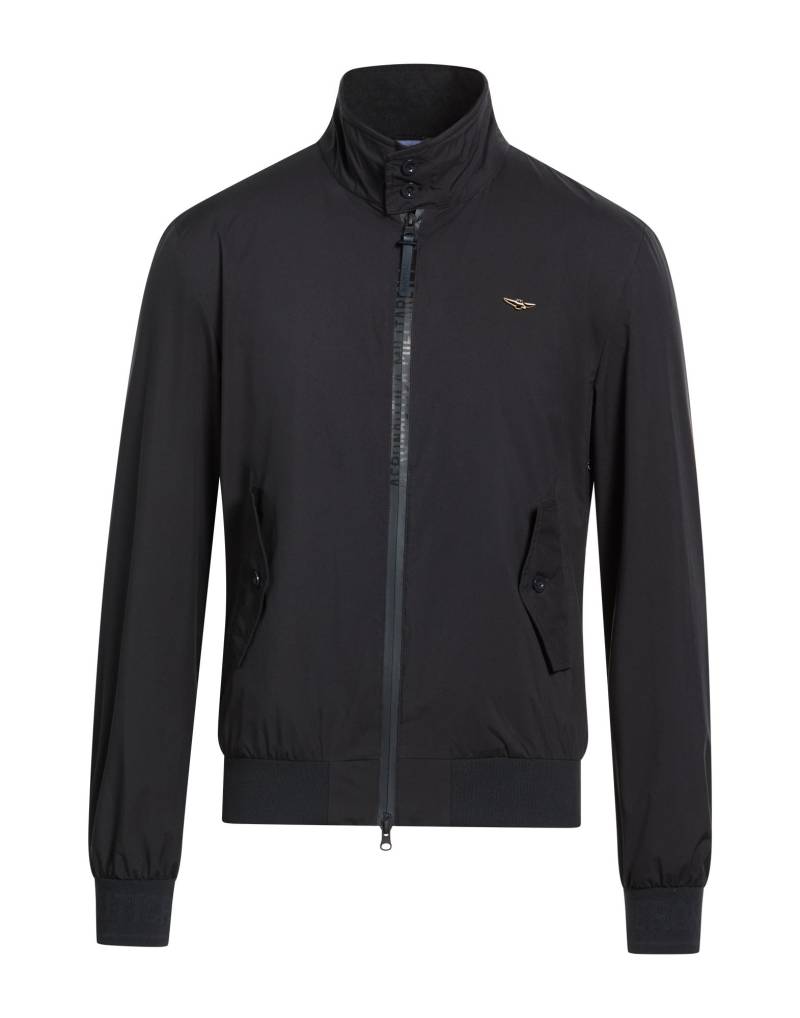 AERONAUTICA MILITARE Jacke & Anorak Herren Schwarz von AERONAUTICA MILITARE