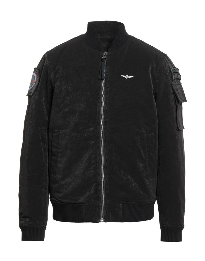 AERONAUTICA MILITARE Jacke & Anorak Herren Schwarz von AERONAUTICA MILITARE