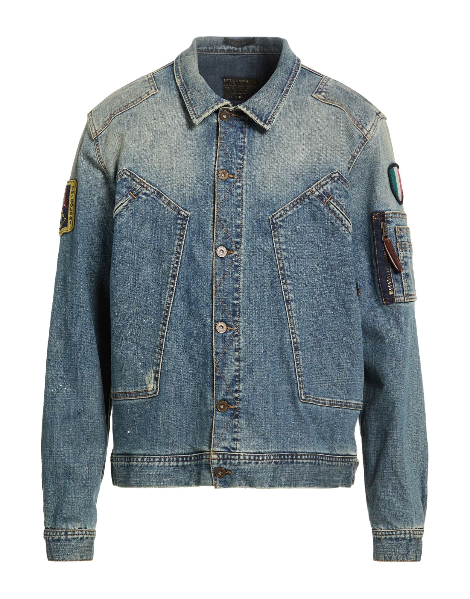 AERONAUTICA MILITARE Jeansjacke/-mantel Herren Blau von AERONAUTICA MILITARE