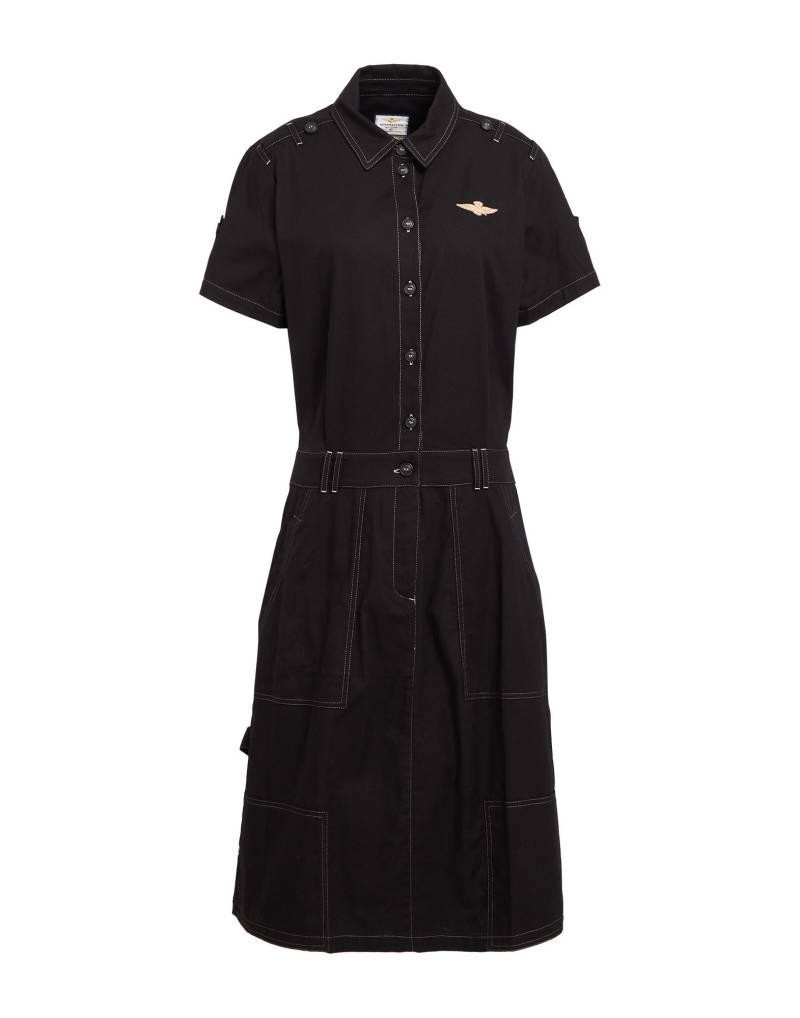 AERONAUTICA MILITARE Midi-kleid Damen Schwarz von AERONAUTICA MILITARE