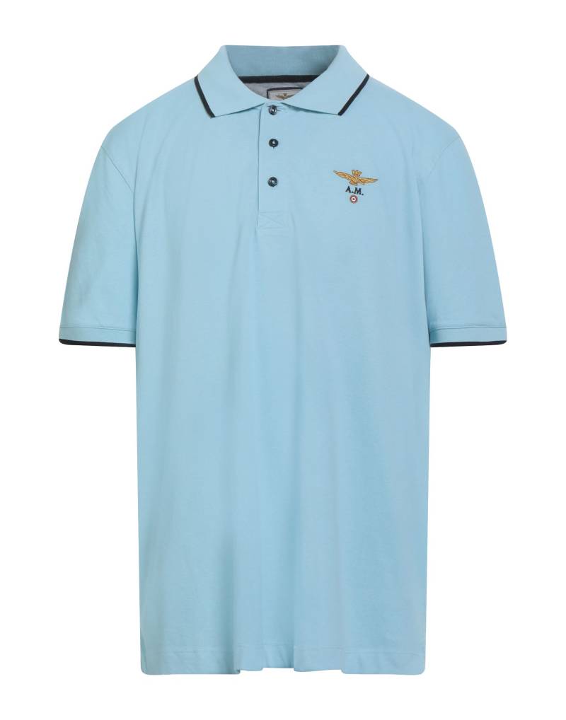 AERONAUTICA MILITARE Poloshirt Herren Azurblau von AERONAUTICA MILITARE