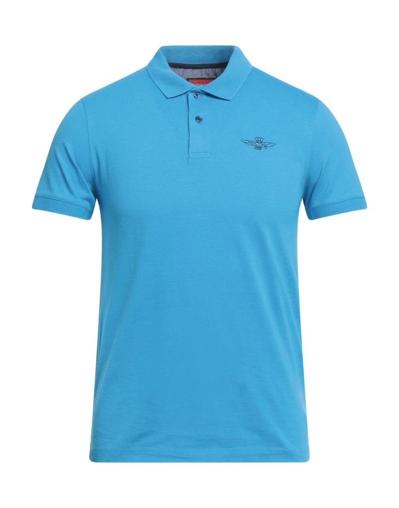 AERONAUTICA MILITARE Poloshirt Herren Azurblau von AERONAUTICA MILITARE