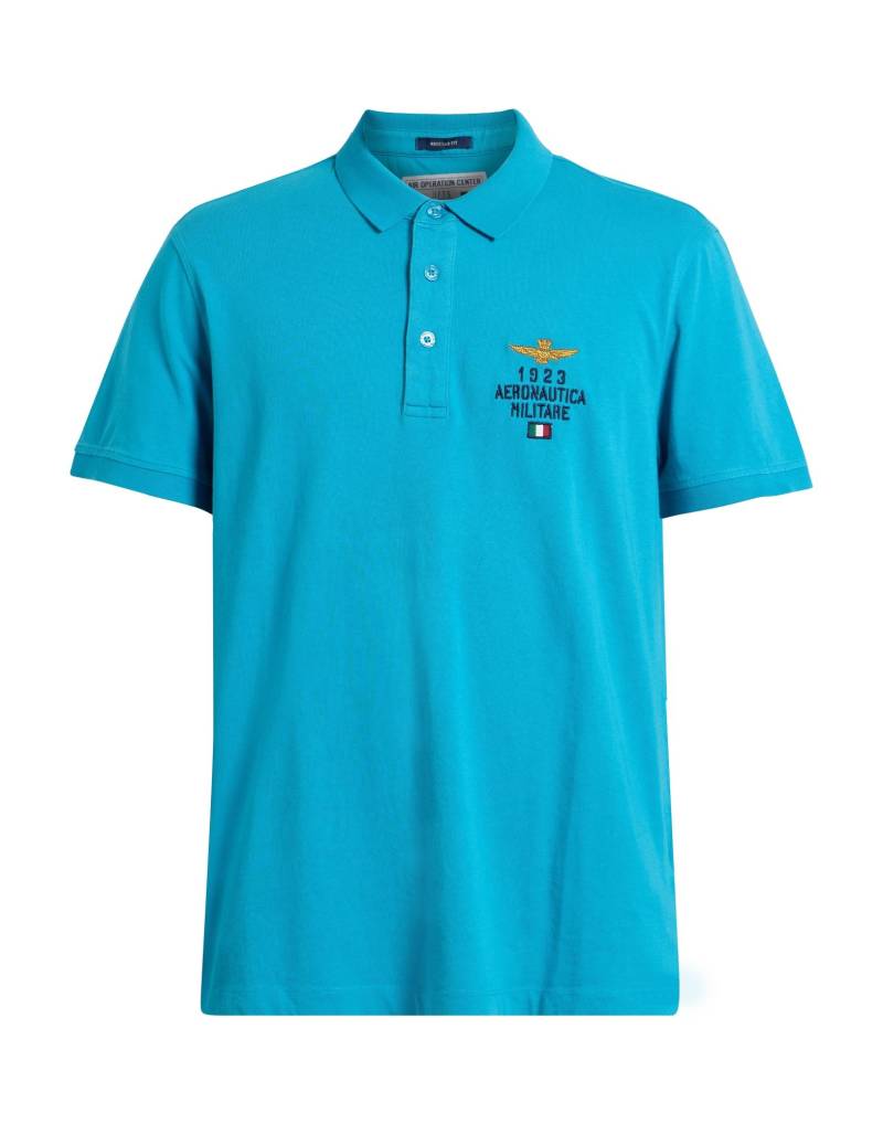 AERONAUTICA MILITARE Poloshirt Herren Azurblau von AERONAUTICA MILITARE