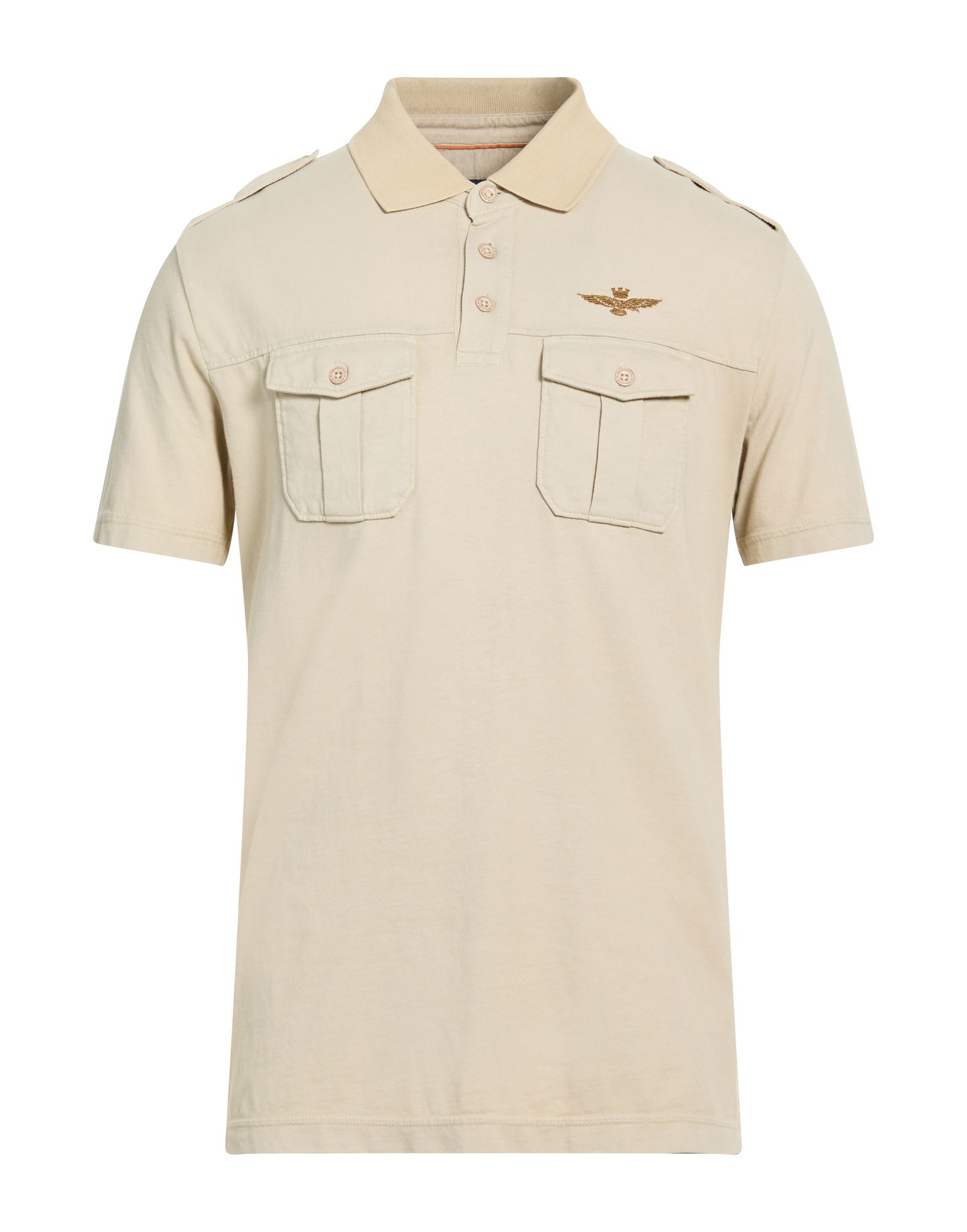 AERONAUTICA MILITARE Poloshirt Herren Beige von AERONAUTICA MILITARE