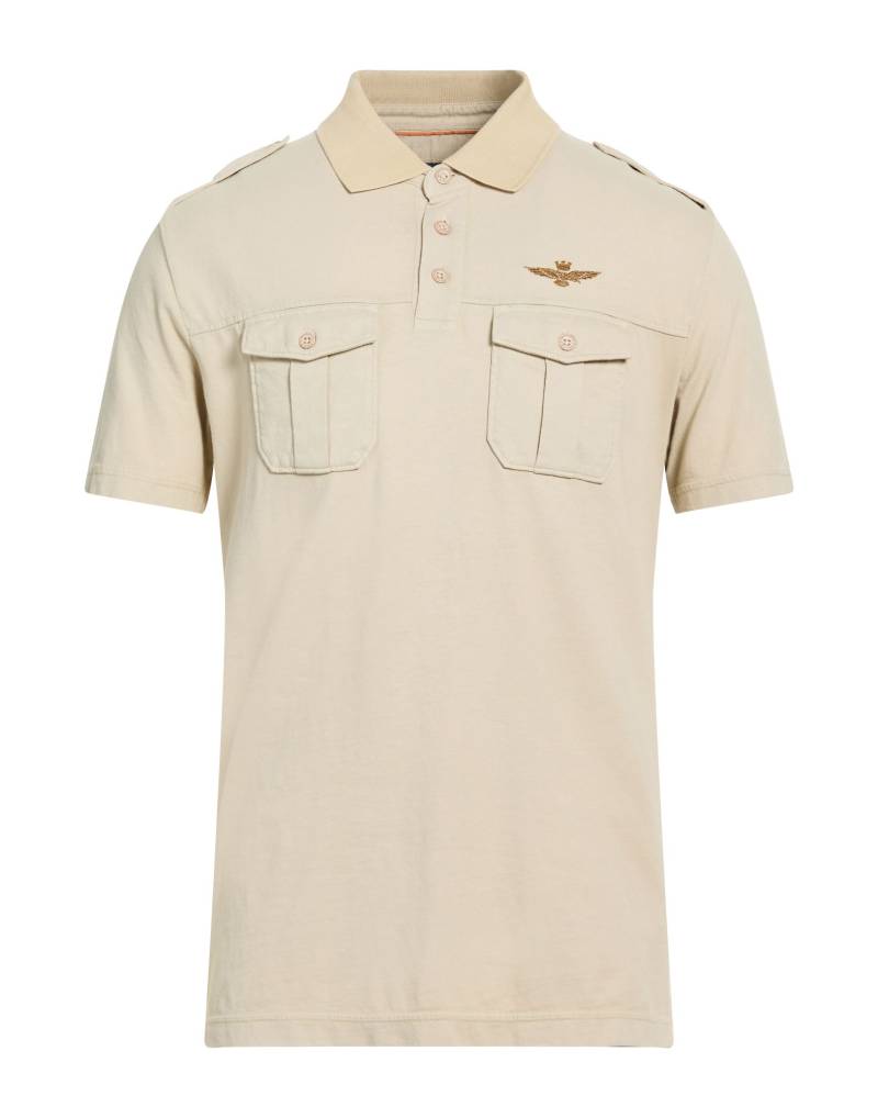 AERONAUTICA MILITARE Poloshirt Herren Beige von AERONAUTICA MILITARE