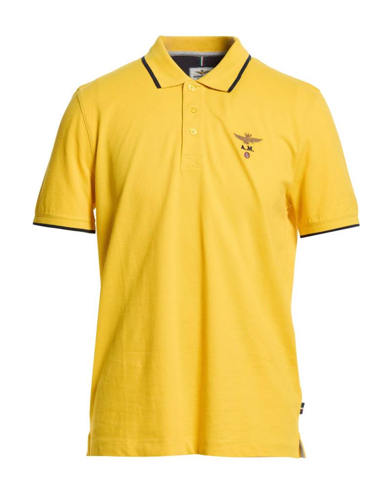 AERONAUTICA MILITARE Poloshirt Herren Gelb von AERONAUTICA MILITARE