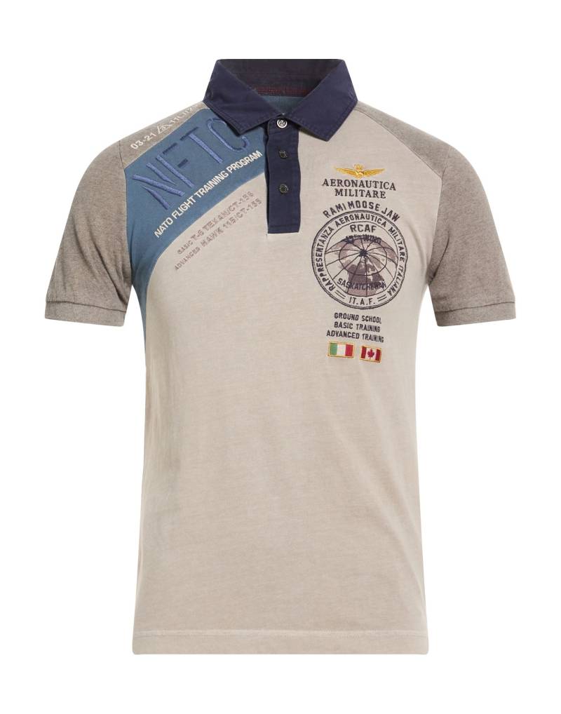 AERONAUTICA MILITARE Poloshirt Herren Grau von AERONAUTICA MILITARE