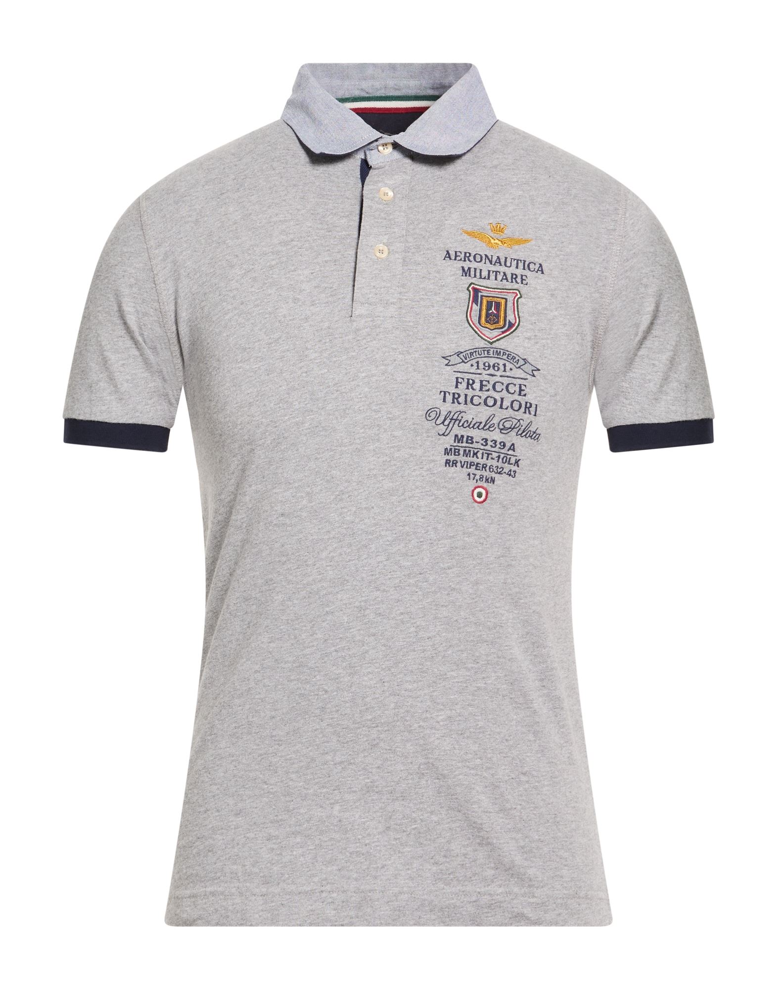AERONAUTICA MILITARE Poloshirt Herren Grau von AERONAUTICA MILITARE