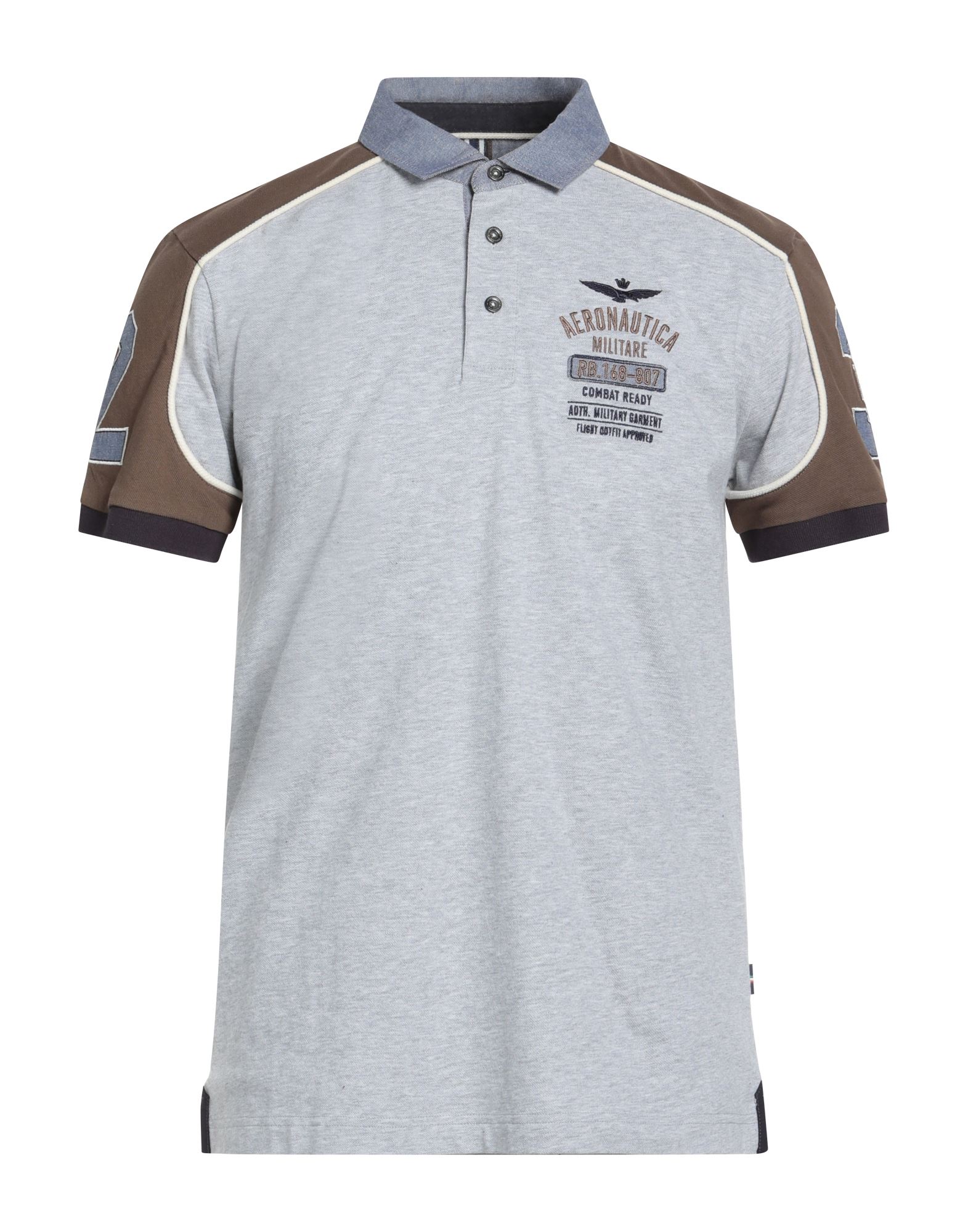 AERONAUTICA MILITARE Poloshirt Herren Hellgrau AERONAUTICA MILITARE Poloshirt Herren Hellgrau von AERONAUTICA MILITARE