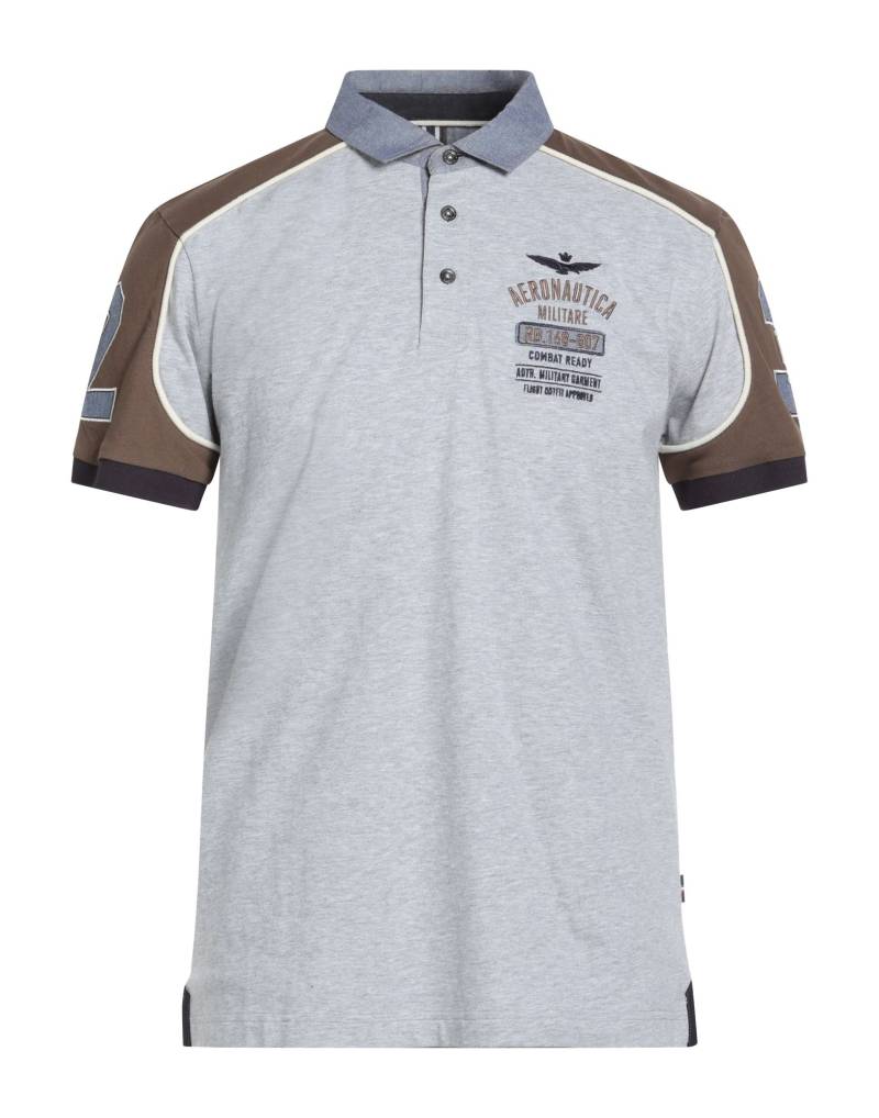 AERONAUTICA MILITARE Poloshirt Herren Hellgrau von AERONAUTICA MILITARE