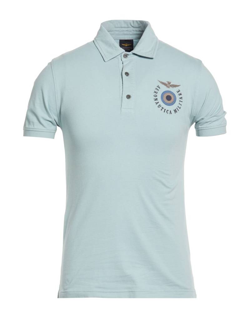 AERONAUTICA MILITARE Poloshirt Herren Himmelblau von AERONAUTICA MILITARE