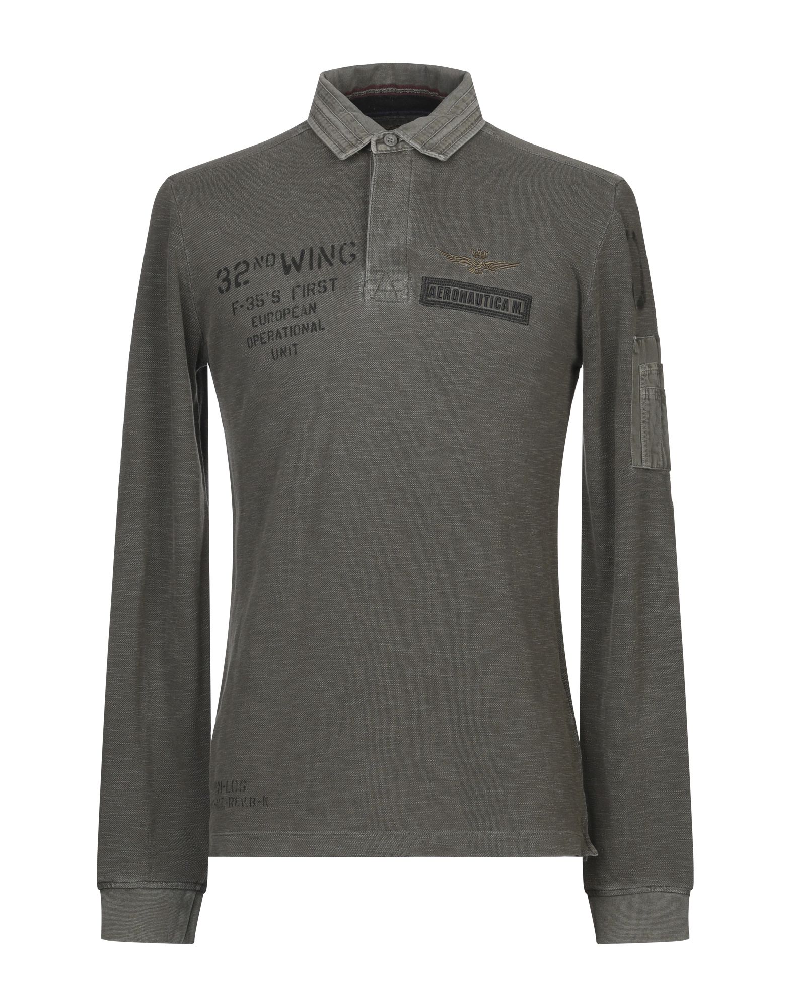 AERONAUTICA MILITARE Poloshirt Herren Militärgrün von AERONAUTICA MILITARE