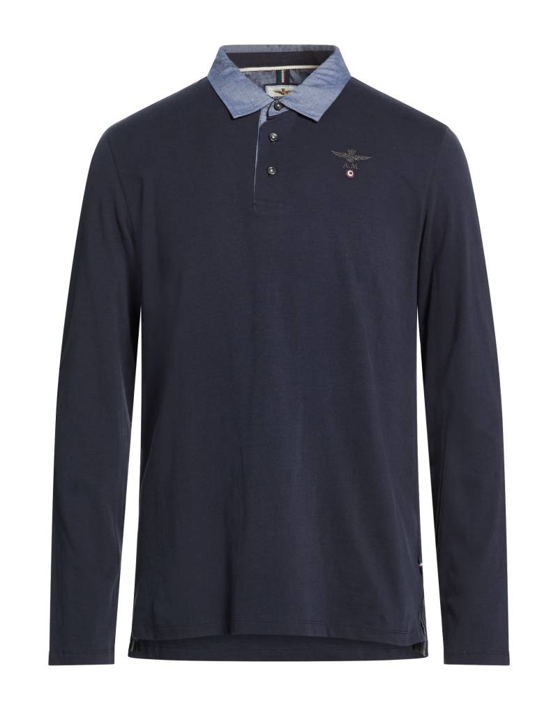 AERONAUTICA MILITARE Poloshirt Herren Nachtblau von AERONAUTICA MILITARE