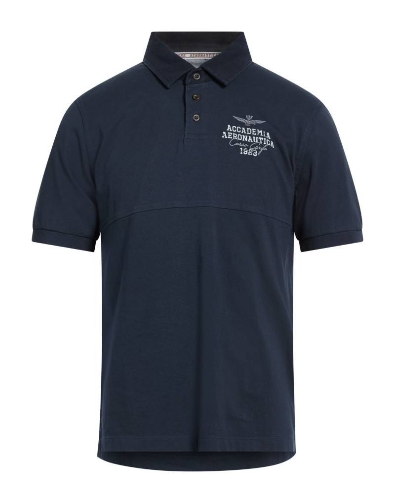 AERONAUTICA MILITARE Poloshirt Herren Nachtblau von AERONAUTICA MILITARE