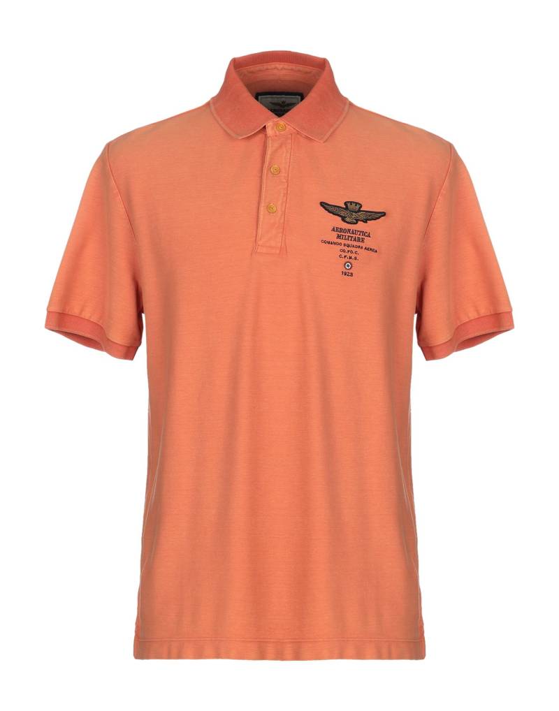 AERONAUTICA MILITARE Poloshirt Herren Orange AERONAUTICA MILITARE Poloshirt Herren Orange von AERONAUTICA MILITARE