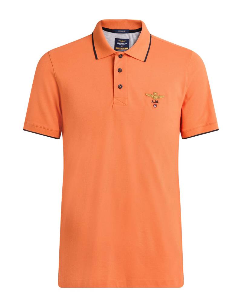 AERONAUTICA MILITARE Poloshirt Herren Orange von AERONAUTICA MILITARE