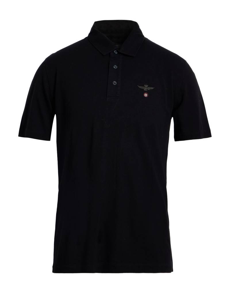 AERONAUTICA MILITARE Poloshirt Herren Schwarz von AERONAUTICA MILITARE
