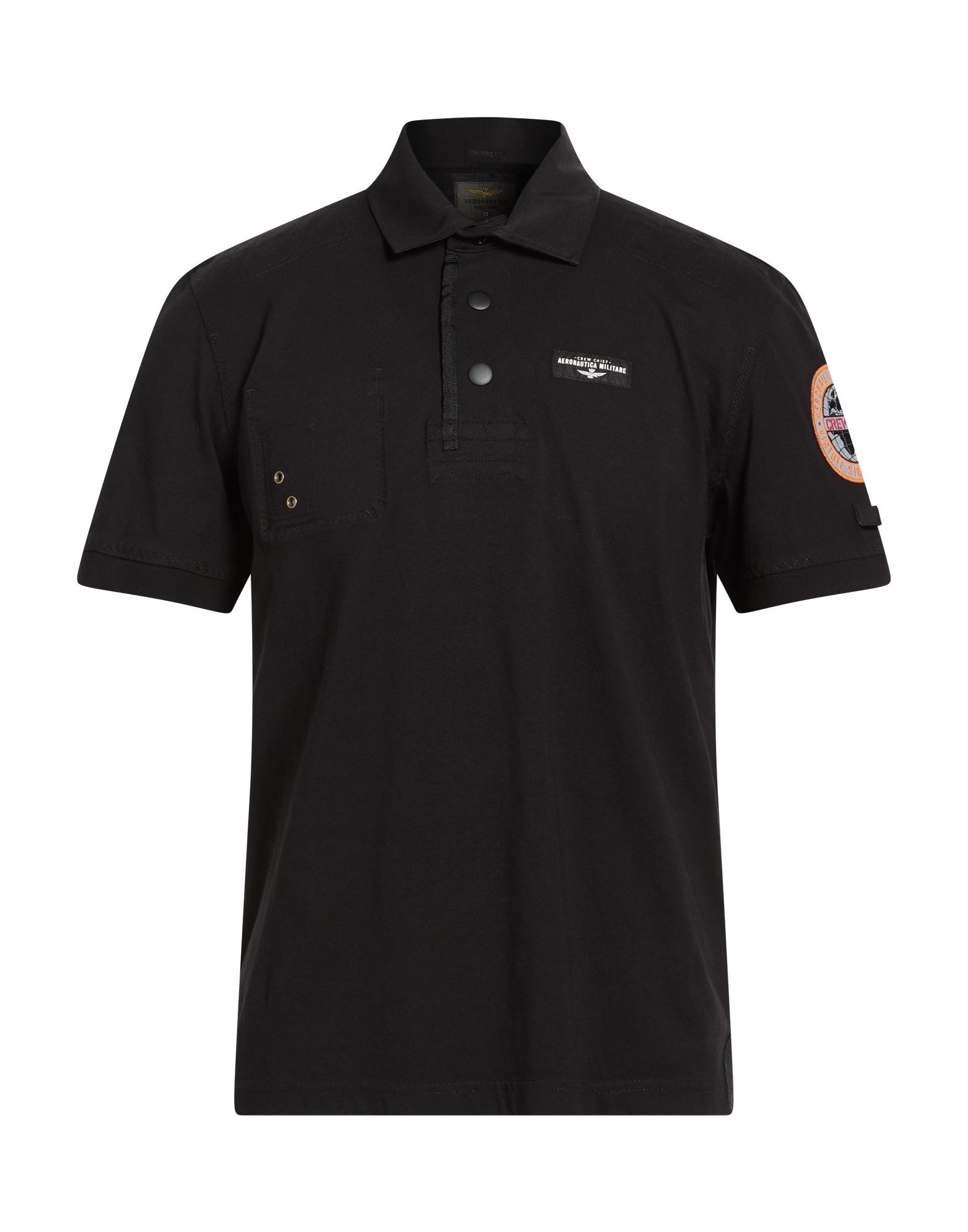 AERONAUTICA MILITARE Poloshirt Herren Schwarz von AERONAUTICA MILITARE