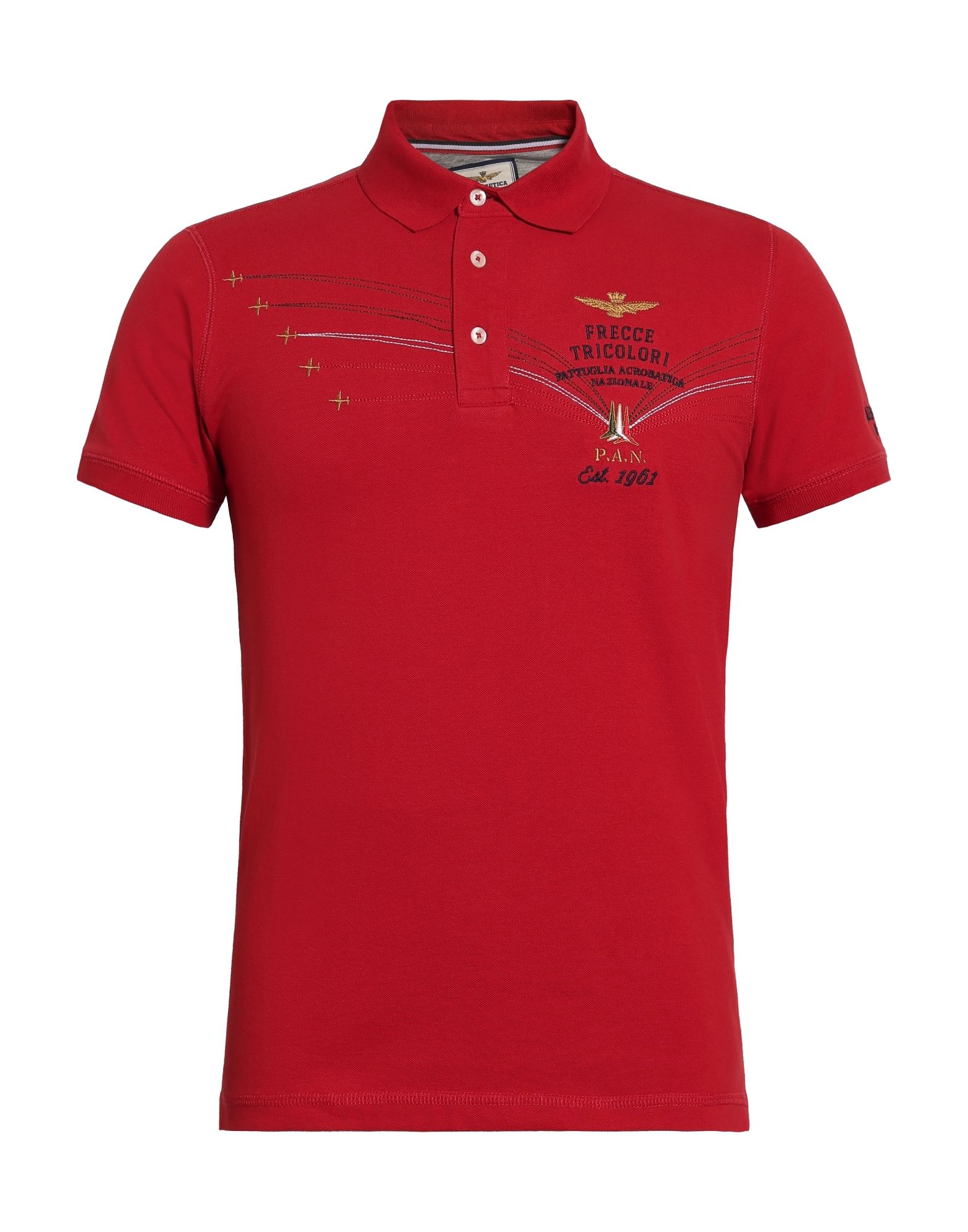 AERONAUTICA MILITARE Poloshirt Herren Tomatenrot AERONAUTICA MILITARE Poloshirt Herren Tomatenrot von AERONAUTICA MILITARE