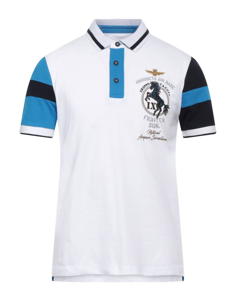 AERONAUTICA MILITARE Poloshirt Herren Weiß von AERONAUTICA MILITARE