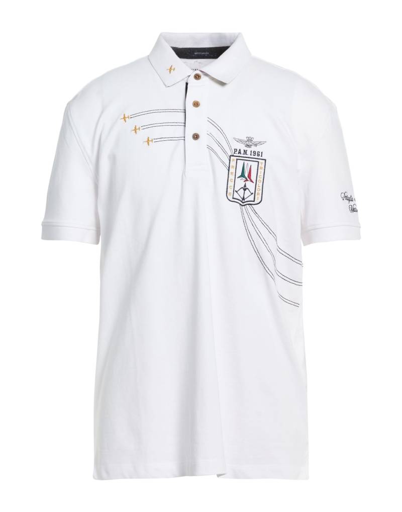 AERONAUTICA MILITARE Poloshirt Herren Weiß von AERONAUTICA MILITARE