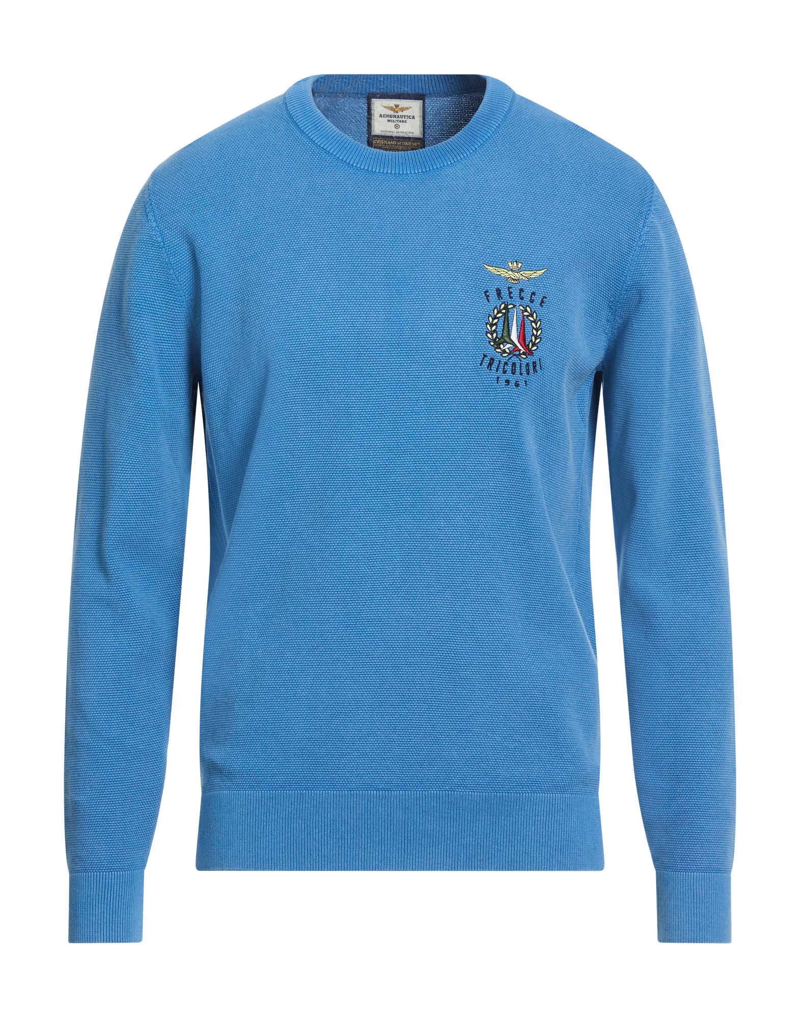 AERONAUTICA MILITARE Pullover Herren Azurblau von AERONAUTICA MILITARE
