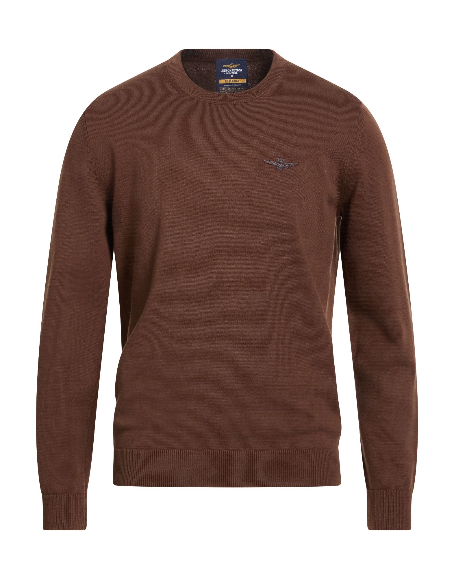 AERONAUTICA MILITARE Pullover Herren Braun von AERONAUTICA MILITARE
